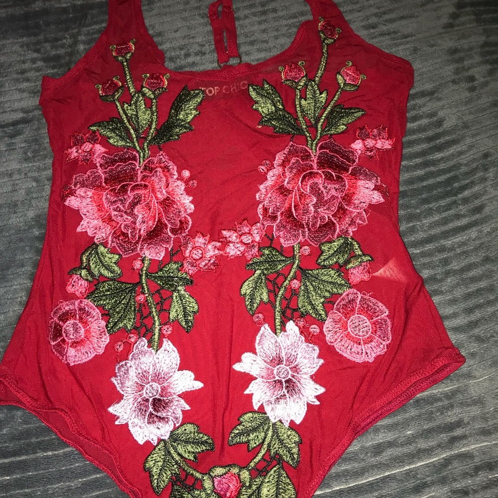 Floral body suit